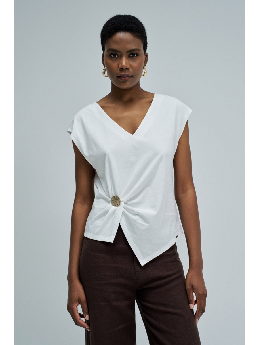 SALSA Blusa Aplicación Dorada