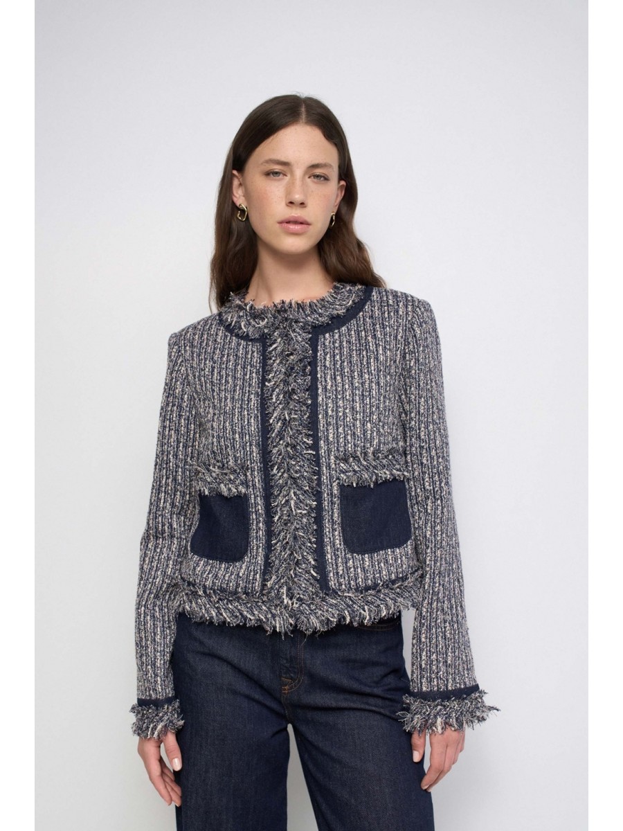 SALSA Chaqueta Tweed Flecos