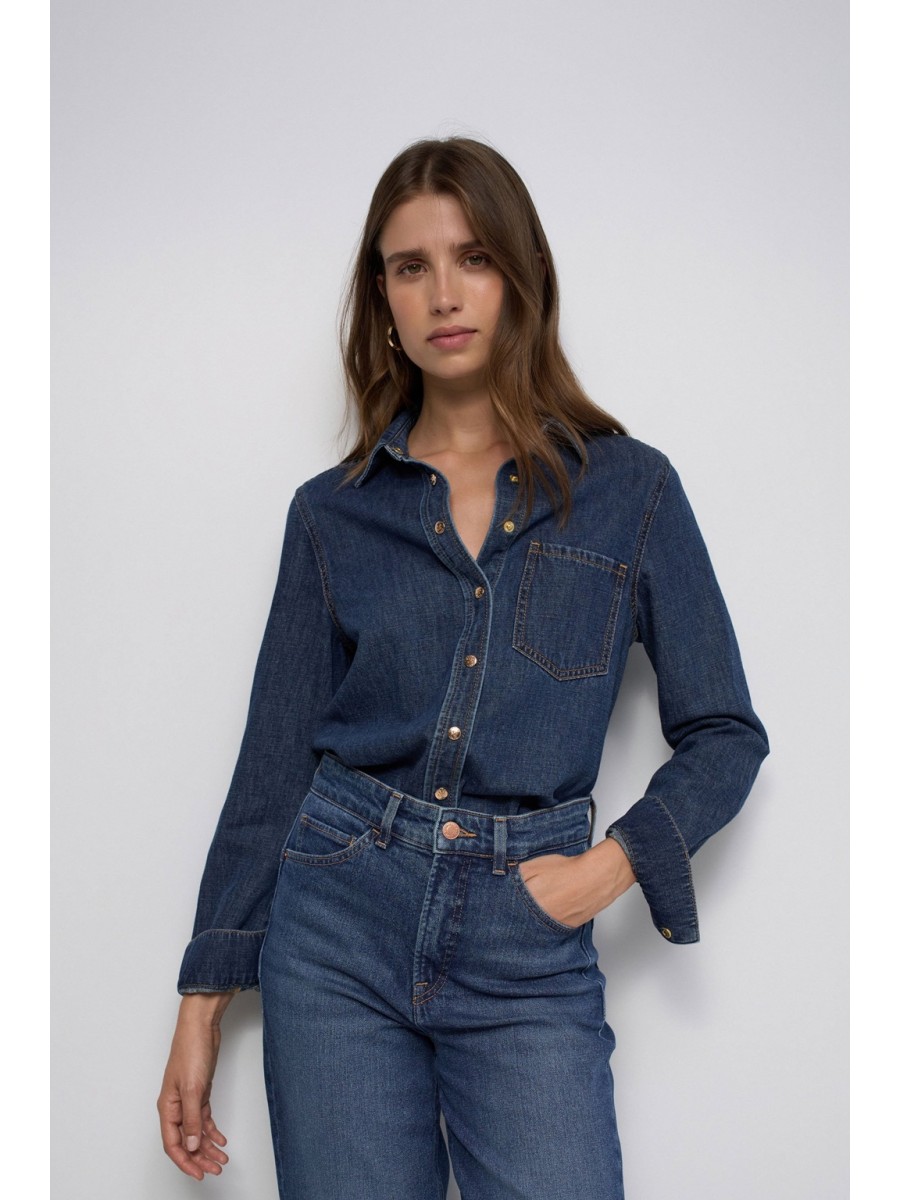 SALSA Camisa Vaquera Denim...