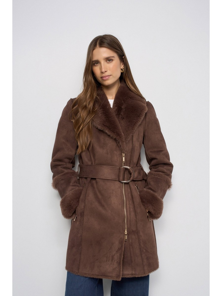SALSA Abrigo Shearling Long